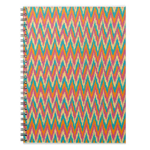 Caderno Espiral Colores de Especiarias de Design do iKat Zigzag