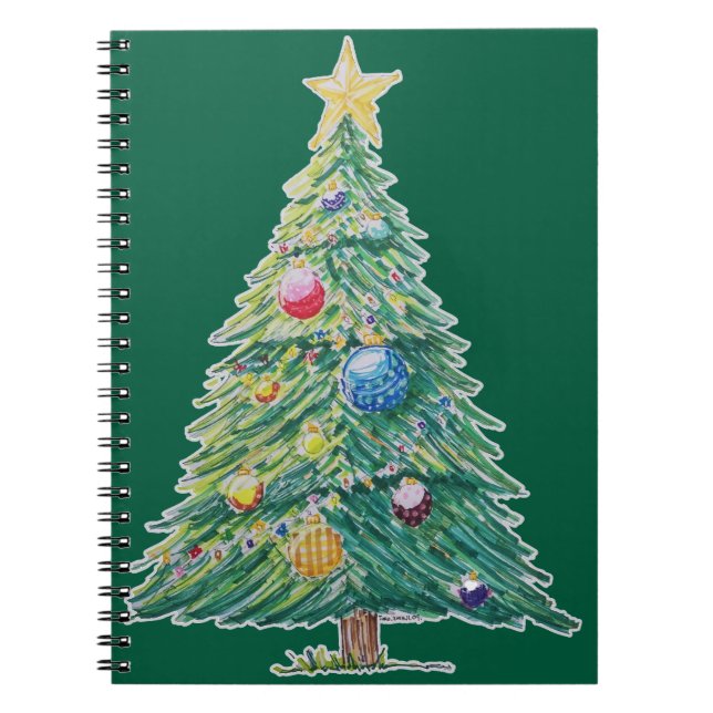 Caderno Espiral Colorful Christmas Tree (Frente)