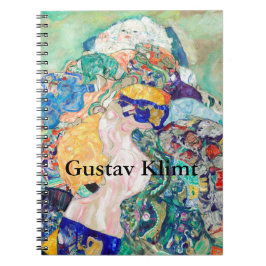 Caderno Espiral Colorful Classic Baby (Cradle) por Gustav Klimt