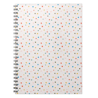 Caderno Espiral Colorful Painted Dots 