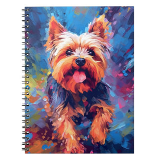 Caderno Espiral Colorful Yorkshire Terrier