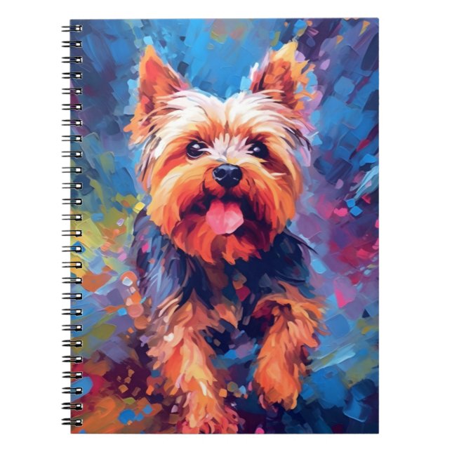 Caderno Espiral Colorful Yorkshire Terrier (Frente)