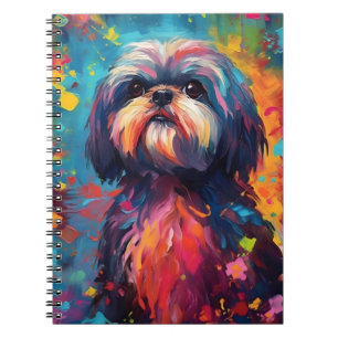 Caderno Espiral Colorida Shih Tzu