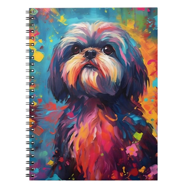 Caderno Espiral Colorida Shih Tzu (Frente)