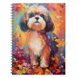 Caderno Espiral Colorida Shih Tzu