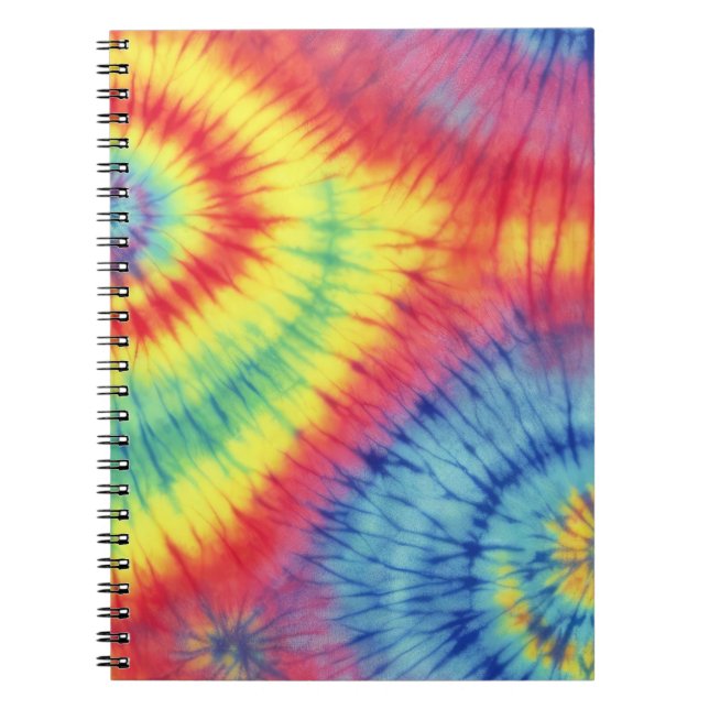 Caderno Espiral Colorida Tie Dye (Frente)