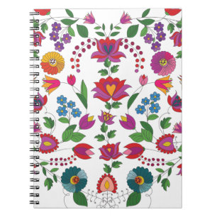 Caderno Espiral Colorido Floral Kalocsa