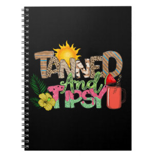 Caderno Espiral Colorido Tanning e Tipsy   Víblias de Verão