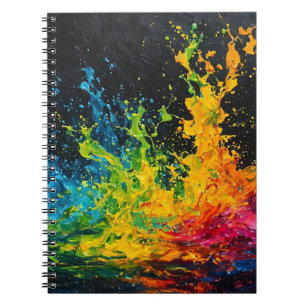 Caderno Espiral Colorir Coloração de Tinta