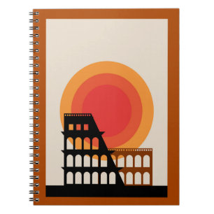 Caderno Espiral Colosseum Unedited Vintage Fotografias Antigas Est