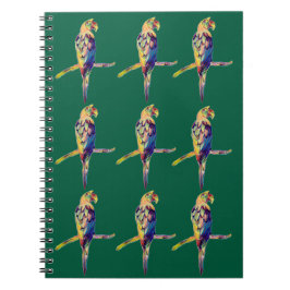 Caderno Espiral Colourful Parrot Notebook