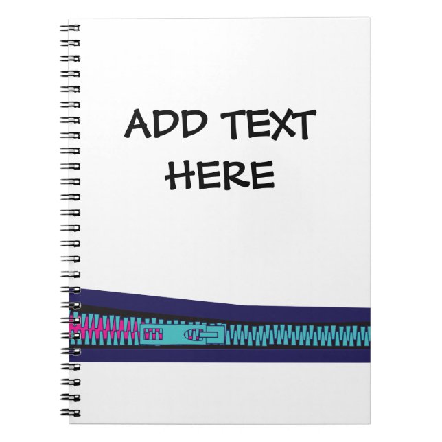 Caderno Espiral colourful zip design  (Frente)