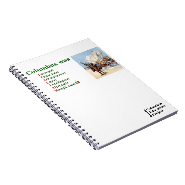 Caderno Espiral Columbus era ITALIANO (Lado Direito)