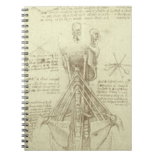 Caderno Espiral Coluna da coluna vertebral da anatomia humana por