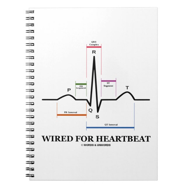 Caderno Espiral Com Fio Para Pulsação (Eletrocardiograma) (Frente)