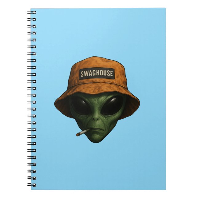 Caderno Espiral com FoDE EXTRATERRESTRE EM DESIGN  (Frente)