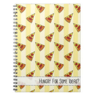 Caderno Espiral Com Fome Por Algumas Ideias? (Pizza) - Notebook