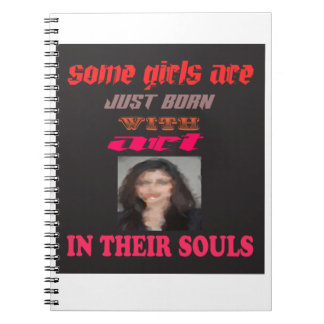 caderno espiral com foto