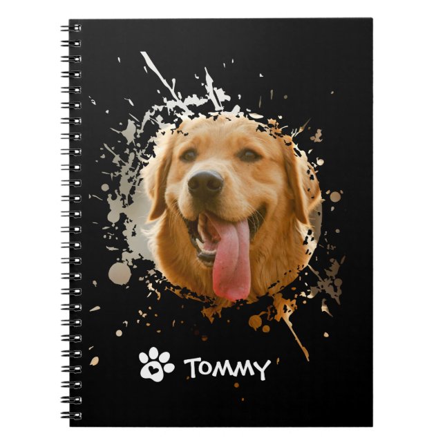 Caderno Espiral com Foto Personalizada e Nome  (Frente)
