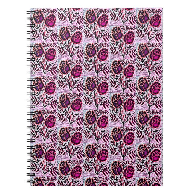 Caderno Espiral com Imagem Floral (Frente)