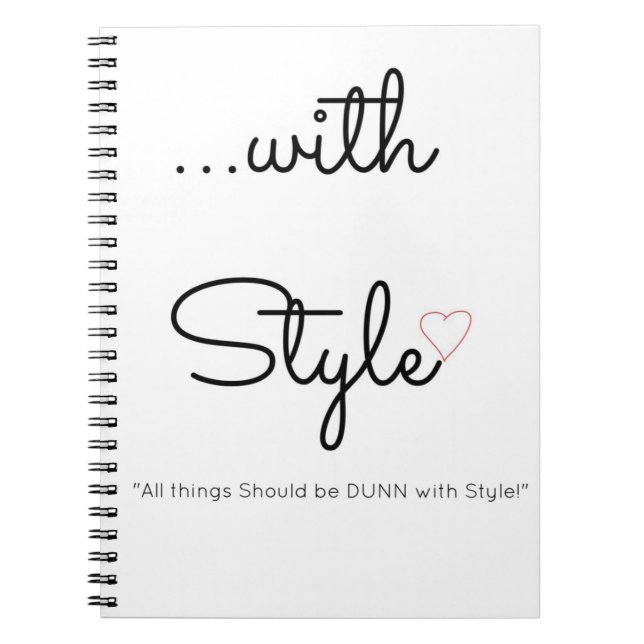 Caderno Espiral … com o Diário da espiral do estilo (Frente)