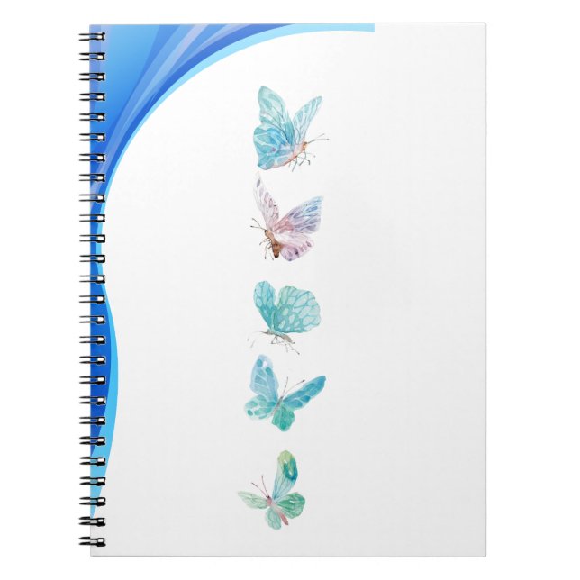 Caderno espiral com seu melhor preto e branco (Frente)