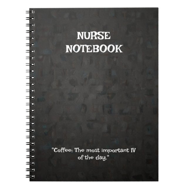 Caderno Espiral Com Tema de Enfermeira  (Frente)