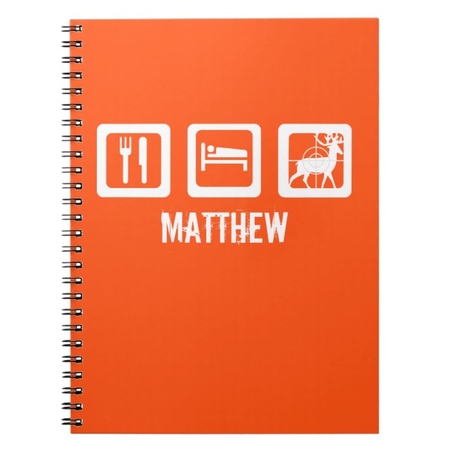 Caderno Espiral Coma a Caça do Sono (Frente)