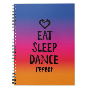 Caderno Espiral Coma, durma, dance… Escreva!