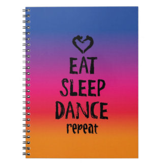 Caderno Espiral Coma, durma, dance… Escreva!