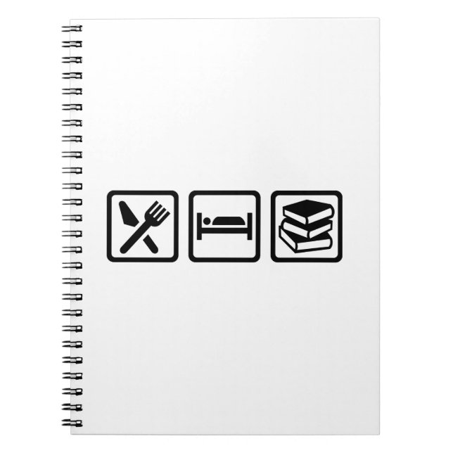 Caderno Espiral Coma livros do sono (Frente)