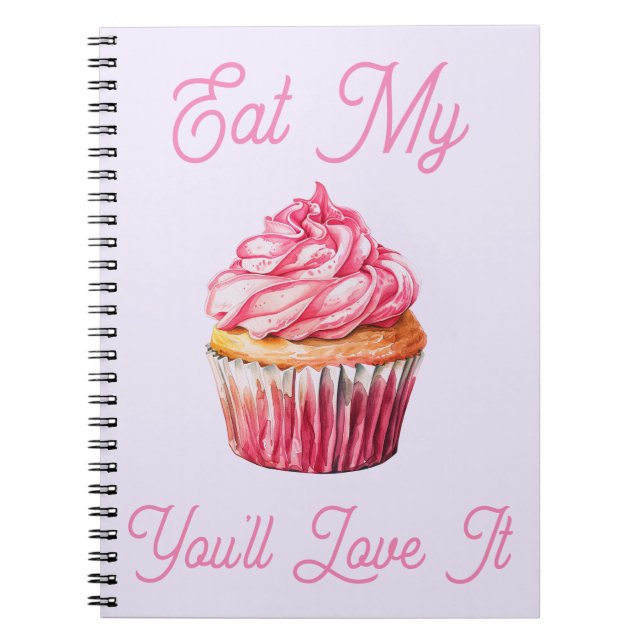 Caderno Espiral Coma meu notebook de muffin (Frente)