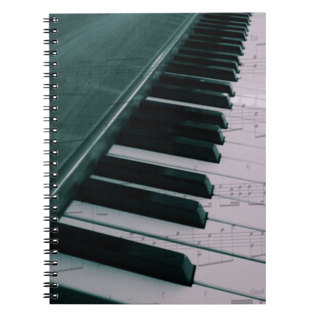 Caderno Espiral Coma o jogo do sono (o piano) (Frente)