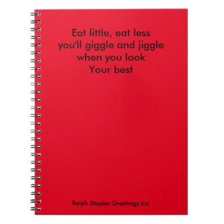 Caderno Espiral Coma pouco