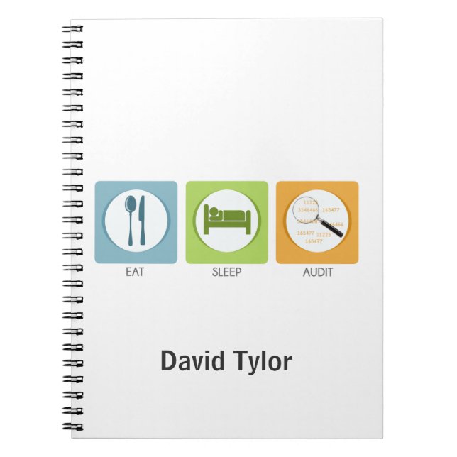 Caderno Espiral Coma Sonho Auditar! (Frente)