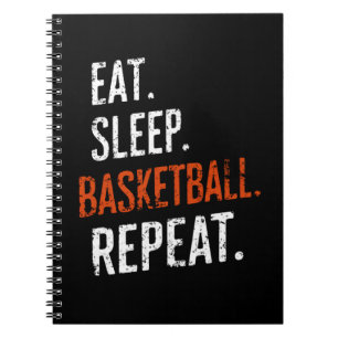 Caderno Espiral Coma Sonho Basquete Repita Retro Vintage