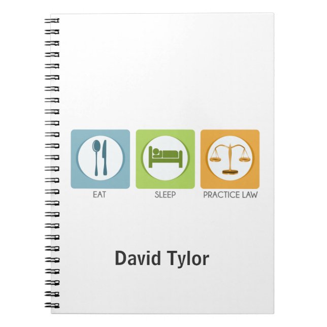 Caderno Espiral Coma sono, pratique a lei (Frente)