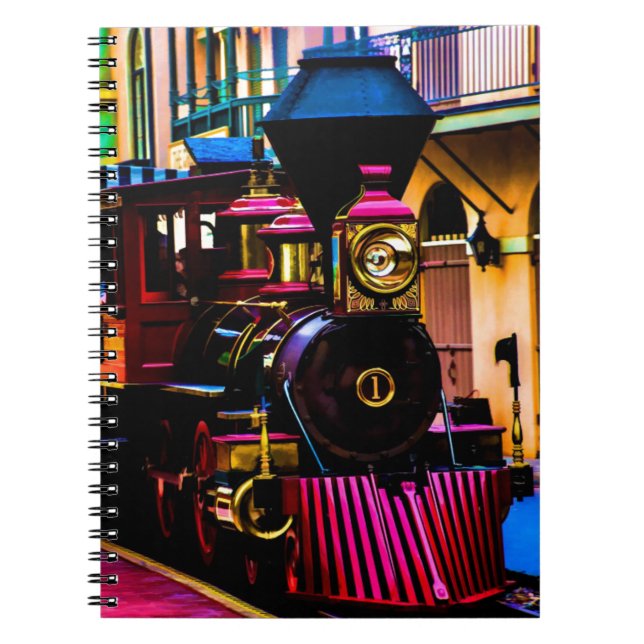 Caderno Espiral Comboio a vapor (Frente)