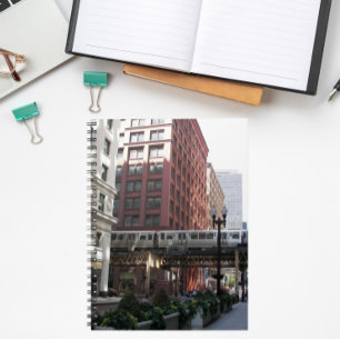 Caderno Espiral Comboio em loop em Chicago