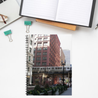 Caderno Espiral Comboio em loop em Chicago