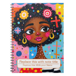 Caderno Espiral Comemoração do notebook feminino