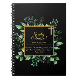 Caderno Espiral Comemorativa do Presente Verso Recém-Ordenado