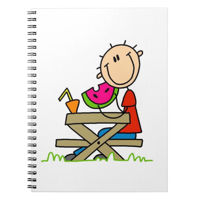 Caderno Espiral Comendo Melancia (Frente)