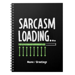 Caderno Espiral Comentário Sarcástico Carregando Por Favor Aguarde