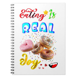 Caderno Espiral Comer Papelaria É Uma Alegria Real
