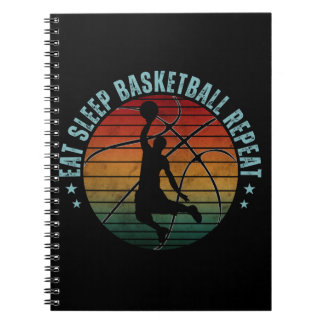 CADERNO ESPIRAL COMER REPETIÇÃO DE BASQUETEBOL DE SONO