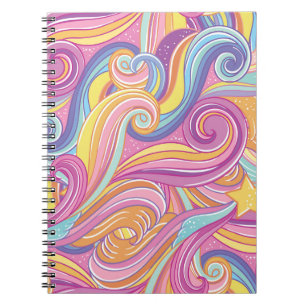 Caderno Espiral Cometa Arco-Íris: Céu Sonho Mágico.