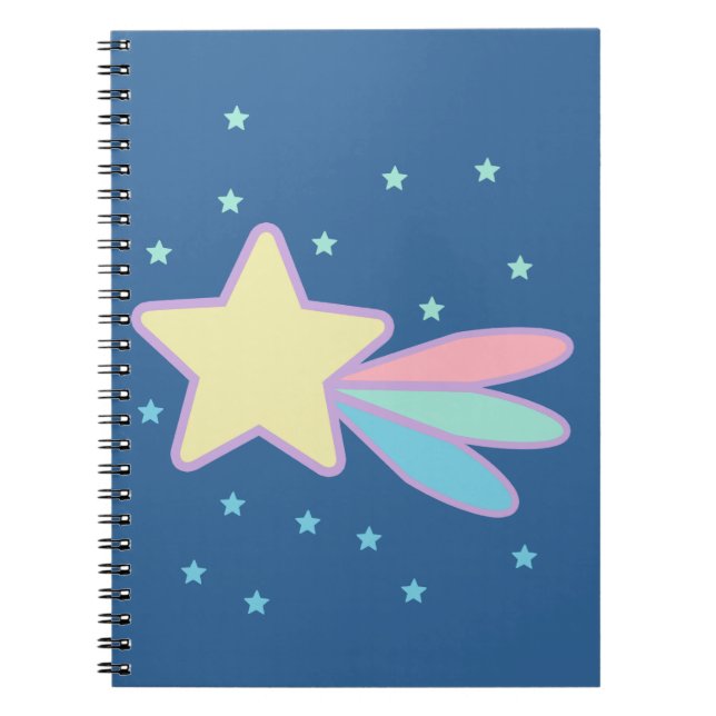Caderno Espiral Cometa Estrela Cadente Fofa (Frente)