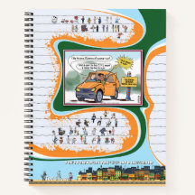 Caderno Espiral Comic de Toe's Town