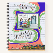 Caderno Espiral Comic de Toe's Town